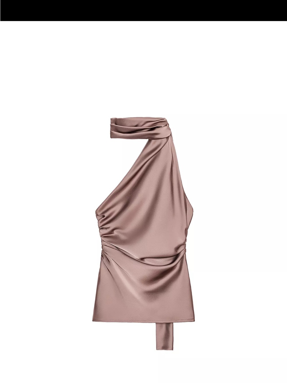 Zara One-Shoulder Satin Dress in Mauve